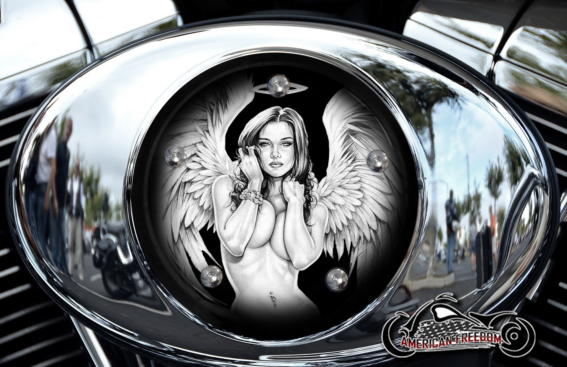 Custom Air Cleaner Cover - Angel